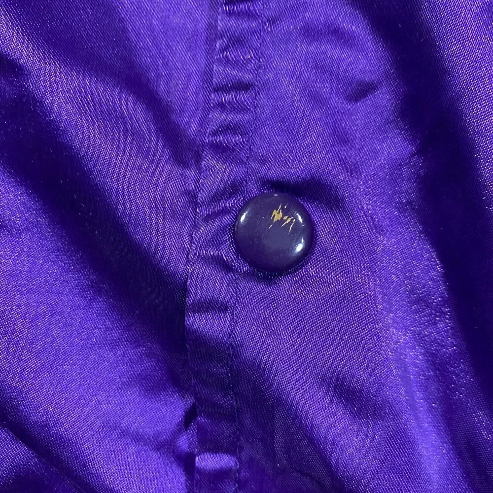 Starter LSU Tigers Jacket Toddler 5T Purple Gold Satin Football Sports Coat - Picture 6 of 7